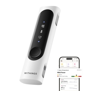 WITHINGS BeamO – Contactless Smart Digital Thermometer, MultiScan Device, ECG Monitor, Digital Stethoscope, Children & Adults, Multi-User, Family Care(White)