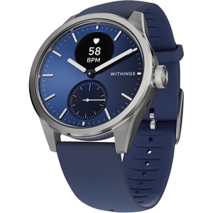 WITHINGS ScanWatch 2 – Hybrid Smart Watch, Heart Rate Monitoring, Fitness Tracker, Cycle Tracker, Sleep Monitoring, GPS Tracker, 30-Day Battery Life, Android & Apple Compatible, HSA/FSA(Blue)