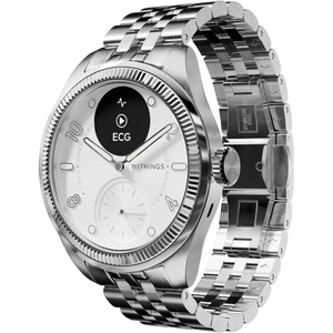 WITHINGS Scanwatch Nova – Heart Health Hybrid Smart Watch for Men & Women – SPO2, Temperature Monitoring, Sleep, Respiratory Health, Cycle Monitoring, 30-day Battery Life, Apple iOS/Android | ECG with AFib detection, Sleep Score, 40+ activities auto-detected, SpO2, Menstrual cycle tracking(White)