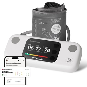 Withings BPM Vision – Smart Arm Blood Pressure Monitor | FDA-Cleared | Easy-to-use, Accurate Systolic & Diastolic Measurements, Wide Range Cuff | Wi-Fi & Bluetooth | iOS & Android