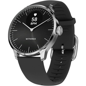Withings ScanWatch Light – Hybrid Smart Watch, Heart Rate Monitoring, Fitness Tracker, Cycle Tracker, Sleep Monitoring(Black)